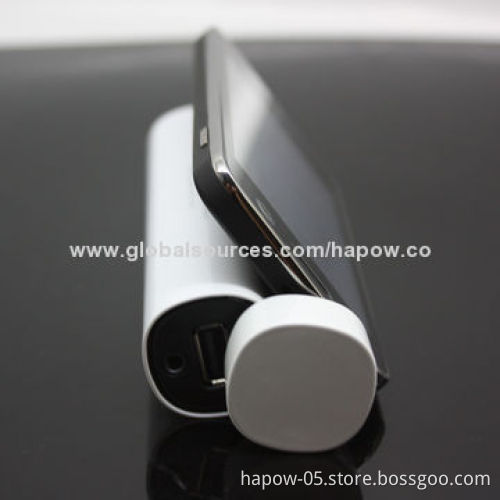 Power Bank for iPhone with Mini Speaker 3W, 3,500mAh Battery, Private Sleek Cylindrical Tube